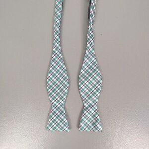 STAFFORD MENS BOWTIE POLYESTER ADJUSTABLE STRIPED TURQUOISE